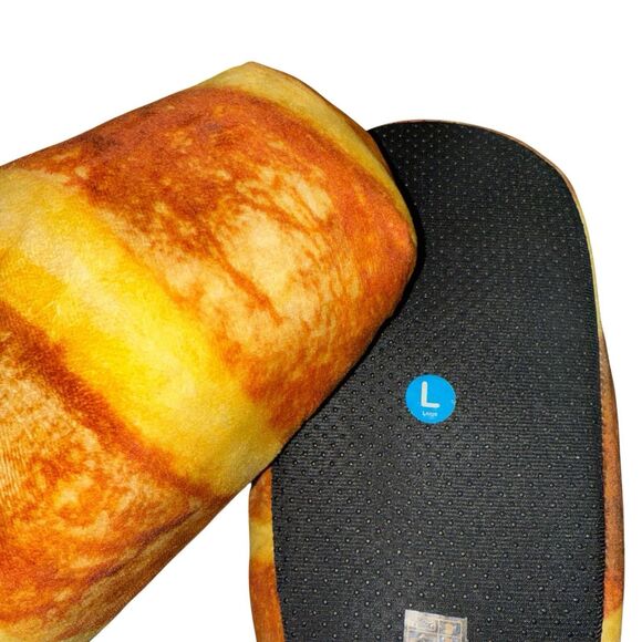 Coddies Bread Loafers Cozy Faux Fur Lined Slippers Unisex Size Large - Picture 4 of 8